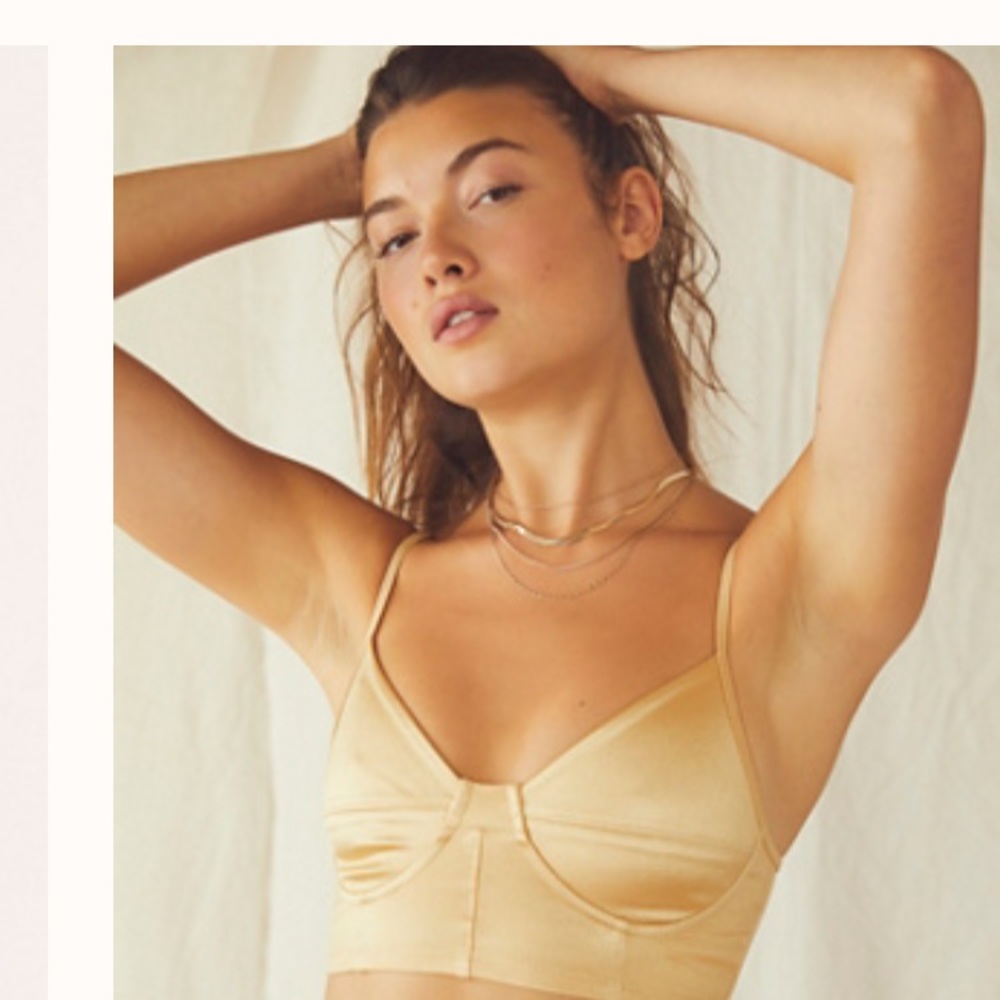 Free People Gold bralette